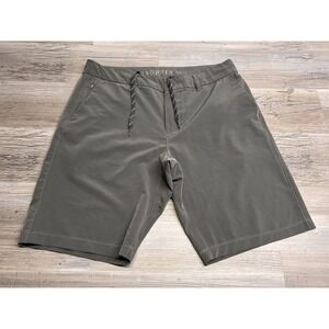 Hang Ten Mens Size 34‎ Swim Surf Board Shorts Swimsuit Trunks Gray Stripe